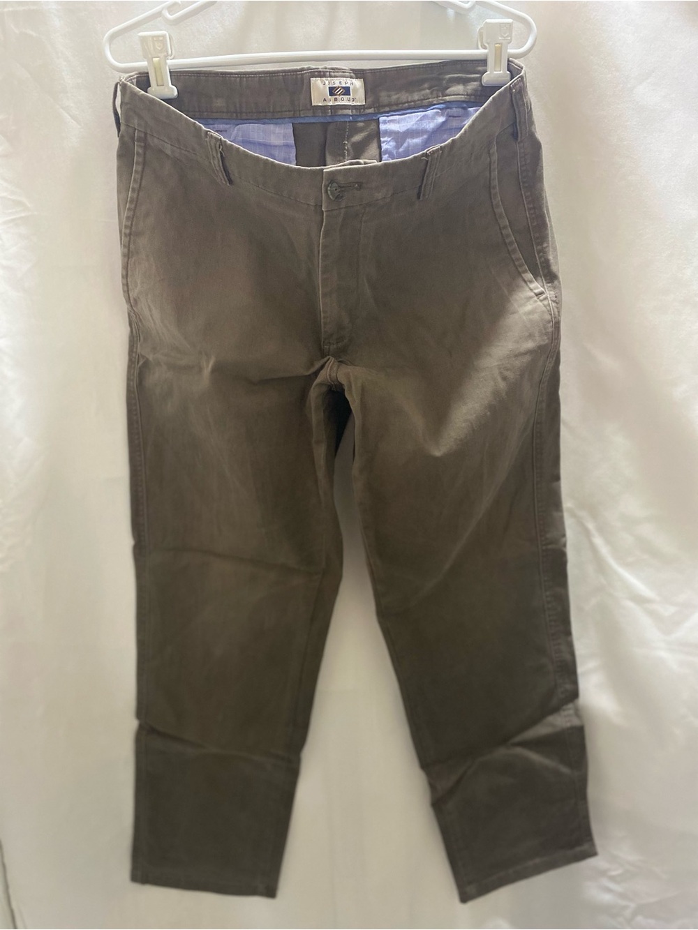 Joseph Abboud Men's Brown Stretch Chino Pants 34X30 Regular Straight Leg Twill